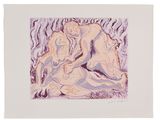 an image of a painting of two nudes sitting on a couch