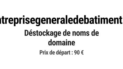 Nom de domaine entreprisegeneraledebatiment.