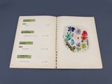 un livre ouvert sur lequel figure une image de fleurs