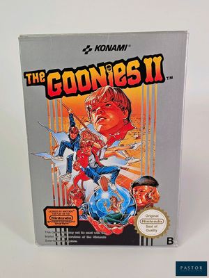 Illustration de la jaquette du jeu « Les Goonies II » pour Nintendo Game Boy