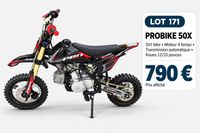 Dirt bike enfant PROBIKE 50X, 4 temps, hauteur de selle 73 c…