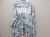 grey camo sweatshirt with white mama on the front