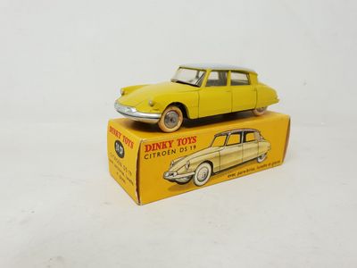 DINKY FRANCE réf 24CP Citroën DS19 vitrée jaune nuance mouta…