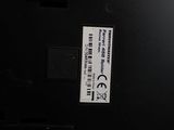 a label on the back of a laptop computer