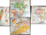 several maps of asia and asia are displayed on a white background