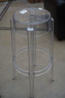 PHILIPPE STARCK pour KARTELL - 2 tabourets de bar CHARLES GH… (photo 2)
