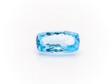 a blue topazte gems on a white background