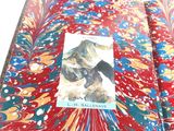 a book with a picture of a mountain on it