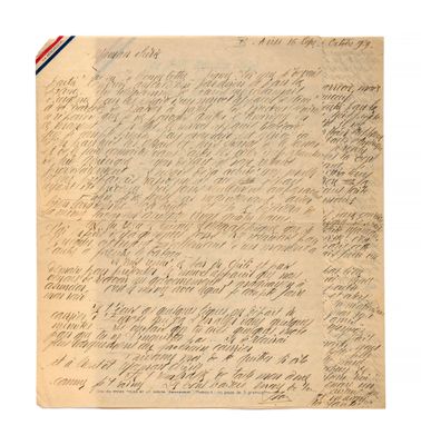 un vieux bout de papier sur lequel figurent des notes manuscrites