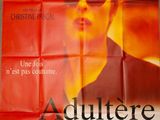 une affiche du film « Adultere », réalisée par Crempoi