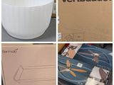 quatre photos d'un bol blanc posé sur une table