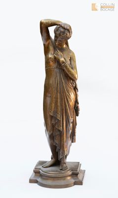 James PRADIER (Genève, 1790 - Bougival, 1852 ) Phryné Bronze…