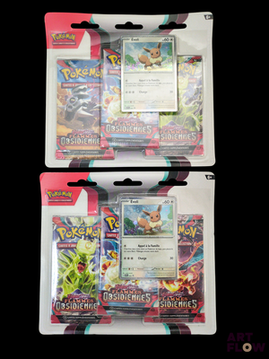 deux paquets de cartes Pokémon dans leur emballage