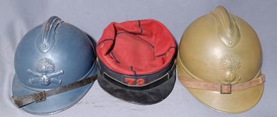 three hats that are sitting next to each other on a table