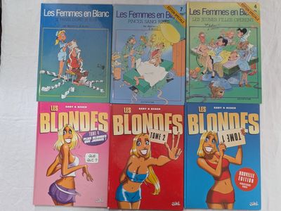 quatre livres posés sur une surface blanche, sur lesquels figure un personnage de dessin animé