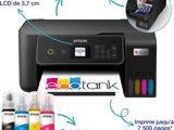 a close up of a printer with ink and ink bottles