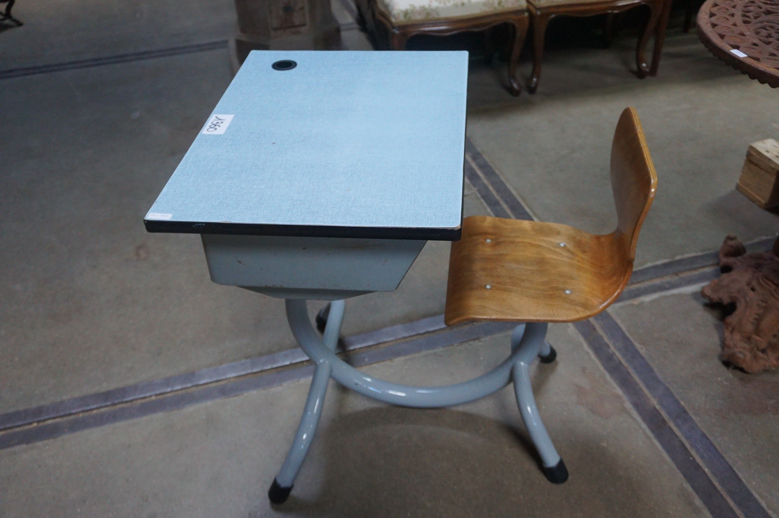 Pupitre d'enfant vintage belge - conception D.