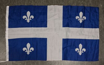 a blue and white flag with a white cross on it
