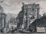 un vieux dessin représentant un vieux bâtiment devant lequel se trouve une calèche