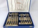 an image of a set of knives in a blue case