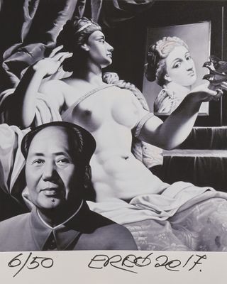 une photo en noir et blanc d'un homme et d'une femme