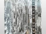 the cover of a book with a picture of a city in the background
