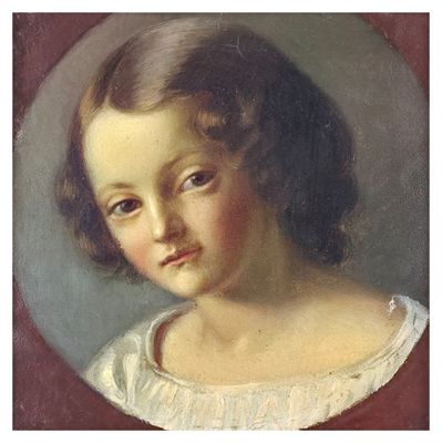 WILLIAM GALE (1823-1909) Portrait d'une jeune fille