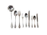 a set of silverware with spoons and spoons