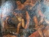 a painting of a group of people in a room