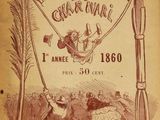 un vieux livre sur lequel figure le dessin d'un homme balançant une corde