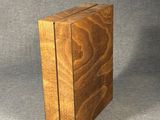 an image of a wooden box on a gray background