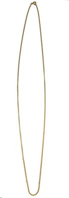 collier plaqué or composé d'une longue chaîne et d'un pendentif en forme de fleur
