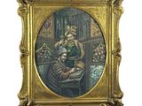 une image représentant un tableau où l'on voit un homme et une femme assis à une table