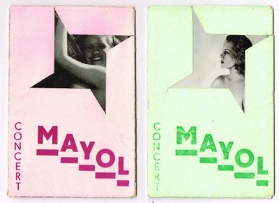 Concert MAYOL / Suite de 2 séries de chacune 5 photographies…