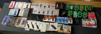 many different types of electronic devices on a table