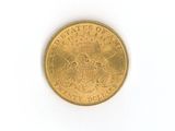 an image of a gold coin on a white surface