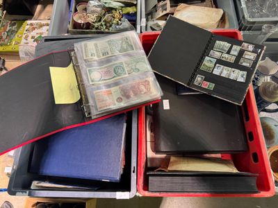 a lot of items that are stacked on top of each other