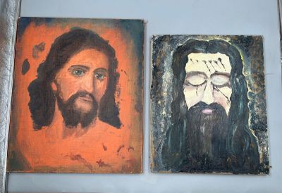 54 / CHT2 / Deux huiles sur toile dont l'une signée "Lu…