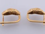 pair of 18k yellow gold earrings
