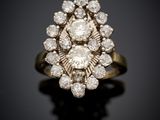 an antique diamond cluster ring