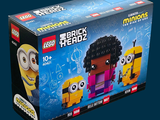 une boîte de briques Lego sur laquelle figure une figurine de Minion