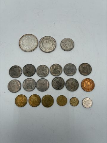 Pièces de monnaie : Pièce argent 50 francs Hercule 1974, pièce de...