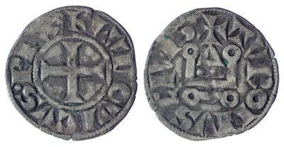 une pièce d'argent portant l'image d'un homme