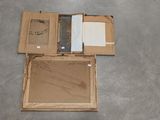 an open box with a computer inside of it