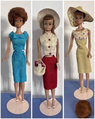 MATTEL – Lot de 3 poupées dont Barbie Bubble Cut, 1 Ponny Tail crisp’n - Photo 1