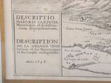 a picture of a drawing of a map in a wooden frame