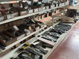 many different types of tools on the shelves in the store