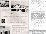 a page from a magazine with pictures of a house in the snow