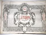 un vieux livre avec l'image d'un blason
