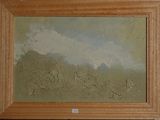 une photo d'une photo d'un tableau sur le mur